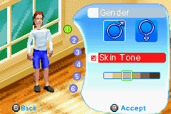 The Sims 2: Pets (Game Boy Advance) screenshot: Create a sim