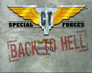 CT Special Forces: Back in the Trenches (PlayStation) screenshot: Main menu.