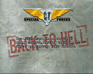 CT Special Forces: Back in the Trenches (PlayStation) screenshot: Intro text.
