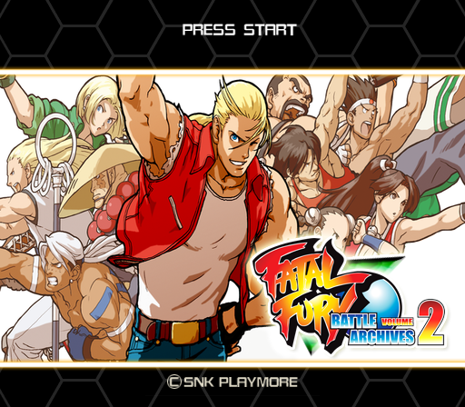 Fatal Fury: Battle Archives Volume 2 (PlayStation 2) screenshot: Title screen.