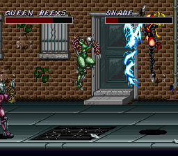 Cosmo Police Galivan II: Arrow of Justice (SNES) screenshot: And finally a short ranged Shoryuken.