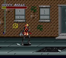 Cosmo Police Galivan II: Arrow of Justice (SNES) screenshot: The old neighborhood was so alive.