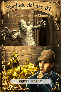 The Mystery of the Mummy (Nintendo DS) screenshot: Title screen.