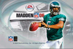 Madden NFL 06 (Game Boy Advance) screenshot: Title screen