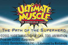 Ultimate Muscle: The Kinnikuman Legacy - The Path of the Superhero (Game Boy Advance) screenshot: Title screen