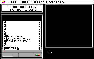 Where in the U.S.A. Is Carmen Sandiego? (Apple IIgs) screenshot: Log in.