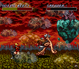 Cosmo Police Galivan II: Arrow of Justice (SNES) screenshot: I seem to have found the land of Deadelus Passed.