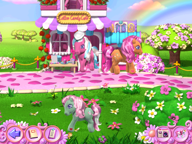 My Little Pony: Best Friends Ball (Windows) screenshot: Sparkleworks exploring Ponyville