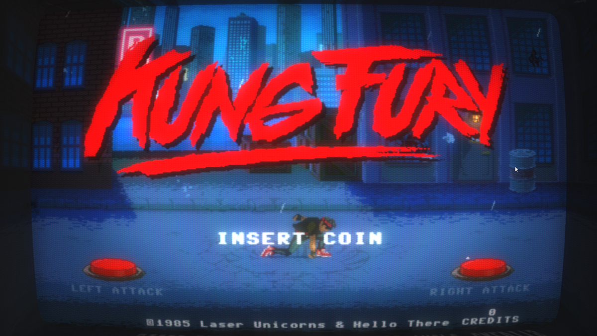 Kung Fury: Street Rage (Windows) screenshot: Title screen.