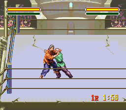 Astral Bout (SNES) screenshot: Getting close to each other