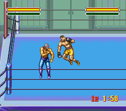 Astral Bout (SNES) screenshot: Sparring in the ring