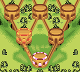 Yogi Bear: Great Balloon Blast (Game Boy Color) screenshot: The game map