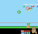 Yogi Bear: Great Balloon Blast (Game Boy Color) screenshot: ...they all move up a short ways.