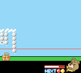 Yogi Bear: Great Balloon Blast (Game Boy Color) screenshot: The balloons reached the bottom.