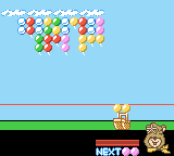Yogi Bear: Great Balloon Blast (Game Boy Color) screenshot: New colors.