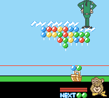 Yogi Bear: Great Balloon Blast (Game Boy Color) screenshot: Boss level with Ranger Smith.