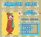 Yogi Bear: Great Balloon Blast (Game Boy Color) screenshot: Select your character