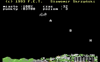 Polowanie na Litery (Commodore 64) screenshot: Level 3