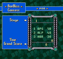 Super Tetris 2 + Bombliss (SNES) screenshot: About to play a game of Bombliss