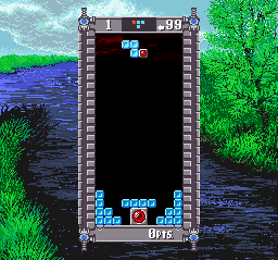 Super Tetris 2 + Bombliss (SNES) screenshot: Startin a game of Bombliss