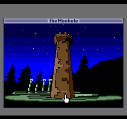 The Manhole (TurboGrafx CD) screenshot: Mysterious tower