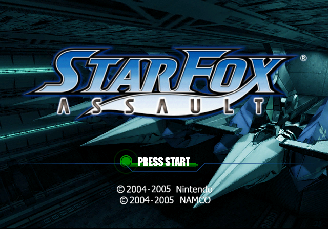 Star Fox Assault (GameCube) screenshot: Title Screen