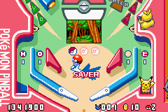 Screenshot of Pokémon Pinball Ruby Sapphire Game babe Advance MobyGames