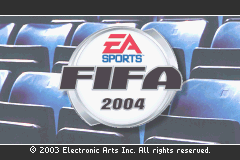 FIFA Soccer 2004 (Game Boy Advance) screenshot: Title screen