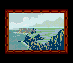 Death Bringer (TurboGrafx CD) screenshot: In a distant land, on a fateful cliff...