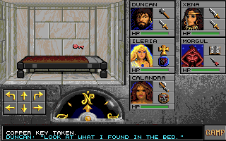 Eye of the Beholder II: The Legend of Darkmoon (Amiga) screenshot: Search everywhere! You will find important items.