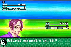 Shaman King: Legacy of the Spirits - Soaring Hawk (Game Boy Advance) screenshot: Victory!