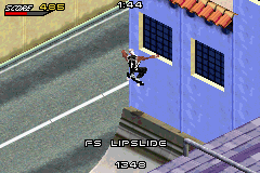 Tony Hawk's Underground (Game Boy Advance) screenshot: Skateboarder: Kareem Campbell. Level: Slam City Jam.