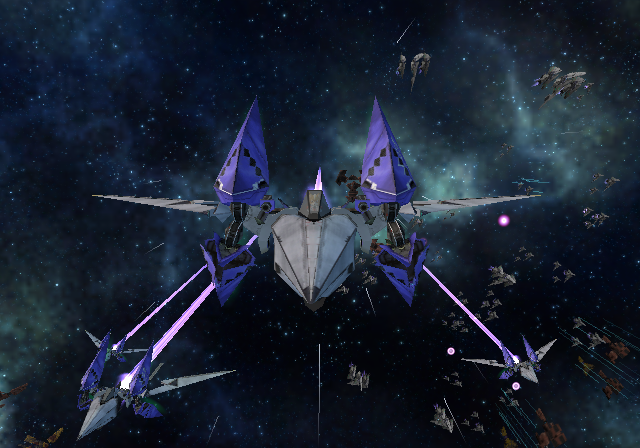 Star Fox Assault (GameCube) screenshot: Entering the planets atmosphere