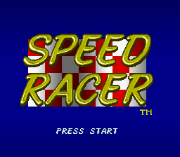 Speed Racer in My Most Dangerous Adventures (SNES) screenshot: Title screen