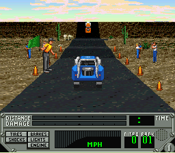 Super Off Road: The Baja (SNES) screenshot: Game demo