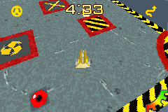 Robot Wars: Extreme Destruction (Game Boy Advance) screenshot: In battle