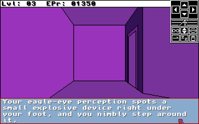 Alien Fires: 2199 AD (Amiga) screenshot: Trap avoided