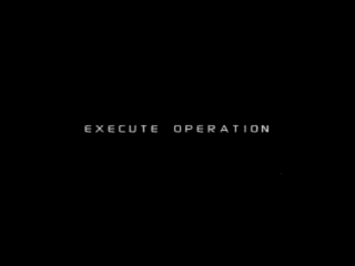 Starblade (PlayStation) screenshot: Execute Operation.