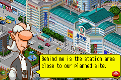 The Tower SP (Game Boy Advance) screenshot: CEO giving instructions
