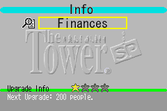 The Tower SP (Game Boy Advance) screenshot: Information screen