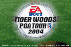 Tiger Woods PGA Tour 2004 (Game Boy Advance) screenshot: Title screen