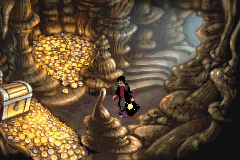 Harry Potter and the Chamber of Secrets (Game Boy Advance) screenshot: Inside the treasure chamber