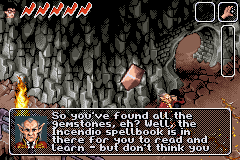 Harry Potter and the Chamber of Secrets (Game Boy Advance) screenshot: Found all gemstones for a key