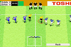 FIFA Soccer 2003 (Game Boy Advance) screenshot: Players entering the field