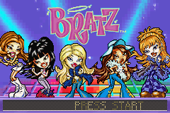 Bratz (Game Boy Advance) screenshot: Title screen
