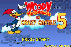 Woody Woodpecker in Crazy Castle 5 (Game Boy Advance) screenshot: Title screen