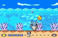 Densetsu no Stafy (Game Boy Advance) screenshot: He's shocked by his defeat.