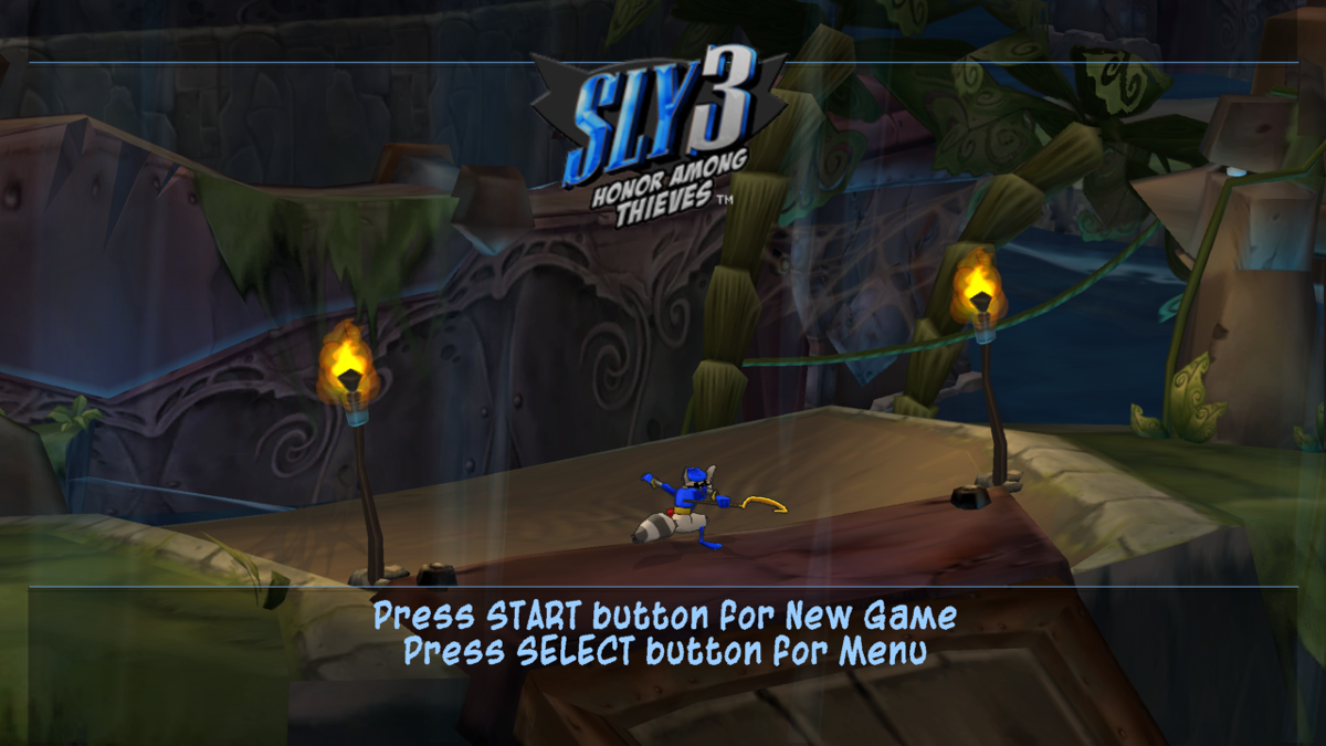 Sly 3: Honor Among Thieves (PlayStation 3) screenshot: Game's title