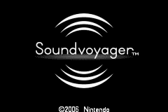 Soundvoyager (Game Boy Advance) screenshot: Title screen