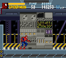 Screenshot of The Amazing Spider-Man: Lethal Foes (SNES, 1995) - MobyGames